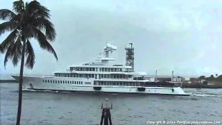 Mark Cuban's Yacht Fountainhead Departs Port Everglades - 12/12/2011