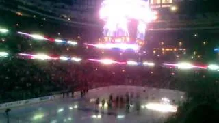 Chicago Blackhawks National Anthem - United Center 5-23-10