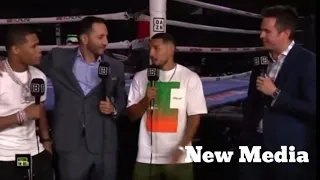 TEOFIMO LOPEZ & DEVIN HANEY INTERVIEW AFTER THEIR FACE TO FACE ALTERCATION