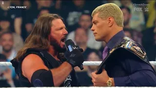 Cody Rhodes & AJ Styles Final Face Off Before WWE Backlash 2024 | WWE Smackdown 4 May 2024 Preview