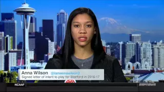 Anna Wilson interview on SportsCenter, 4/06/2016