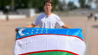 Реакция Узбеков на Флаг Узбекистана в Самарканде! Узнают ли Меня Подписчики?