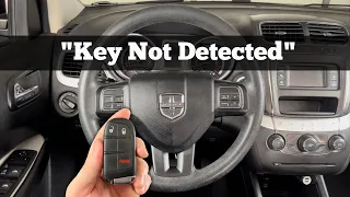 2011 - 2020 Dodge Journey Key Not Detected - How To Start With Dead, Bad Remote Key Fob Battery