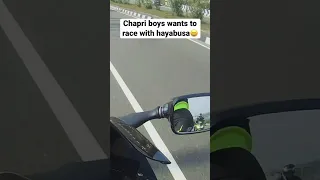 Chapri boys wants race with hayabusa🤣 #viral #trending