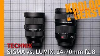 L-MOUNT Immerdrauf? 24-70mm f2.8 Sigma vs. Lumix Pro Real World Test / Review 📷 Krolop&Gerst