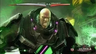 Injustice - Gods Among Us - Kryptonite Suit Lex Luthor Super Attack Moves Review [Ultimate Edition]