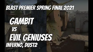 Gambit vs Evil Geniuses Recap / Upper Bracket quarter-final at BLAST Premier Spring Final 2021