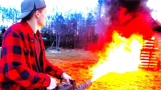 building a flamethrower from scratch (and testing it)