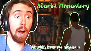 Asmongold FIRST Scarlet Monastery Dungeon Clear - Classic WoW Release