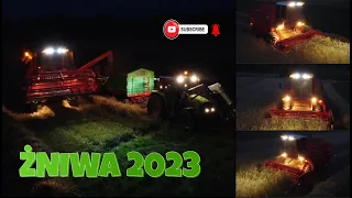 WIECZORNE KOSZENIE ŻYTA 🌿 ⭐ ŻNIWA 2023 W 4K 😎 BIZON REKORD Z058 W AKCJI 🚜 CLAAS CELTIS 446RX PRONAR