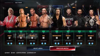 WWE 2K24 - TEAM ROMAN REIGNS VS TEAM EVOLUTION Ft. TRIPLE H BATISTA RANDY ORTON RIC | 8 MAN TAG |