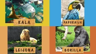 Eläintarhassa - Opetellaan eläinten ääniä ja nimiä