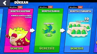 DANİ AÇIKLADI📣 HERKESE ÜCRETSİZ ELMAS | YUMURTA | KARAKTER | KOSTÜM🔥 Brawl Stars