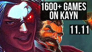 KAYN vs GRAVES (JUNGLE) | 4/0/6, 1600+ games, 2.0M mastery | NA Master | v11.11