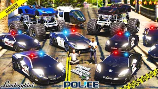 Franklin and Michael steal Lamborghini Police Cars!