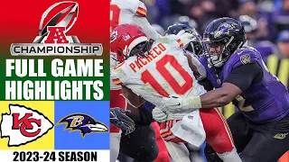 Kansas City Chiefs vs Baltimore Ravens [FULL GAME] AFC Championship |  NFL Highlights 2023-24