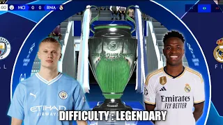 Real Madrid vs Manchester City UEFA Champions League Final I LEGENDARY DIFFICULTY I FC MOBILE 24