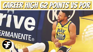 STEPH CURRY 62 POINTS VS BLAZERS | NEW CAREER HIGH