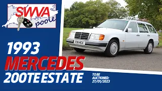LOT 25 - Mercedes 200TE Estate Auto 1993 | SWVA 27th January 2023 Classic Auction