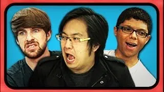 YouTubers React to Viral Videos (Chocolate Rain, Justin Bieber, Magibon)