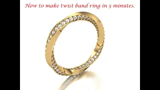 Twist band ring | | Simple process