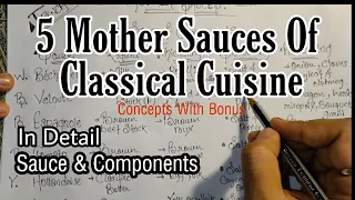 5 Mother Sauces In Detail  | Hotel Management Tutorial In Hindi | Culinary