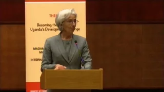 IMF Managing Director Christine Lagarde gives public lecture in Kampala 27/01/2017