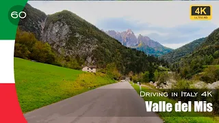 Driving Valle del Mis in the Dolomites, Italy