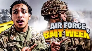 AIR FORCE BMT WEEK 5|PT TEST🏃🏽,CATM & MORE✈️