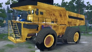 Белаз - Огромный Карьерный Грузовик Caterpillar - Spintires