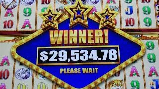 #29000+ Win #THE BIGGEST JACKPOTS EVER on WONDER 4 BOOST GOLD SLOT MACHINE #All 15 Buffalo Heads#