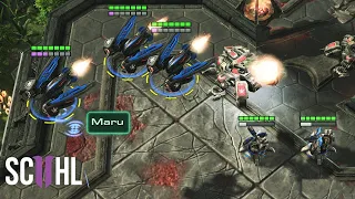 Maru's Perfect Raven Defense - Starcraft 2