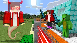 Maizen Ghost vs Security House - Minecraft gameplay Thanks to Maizen JJ and Mikey