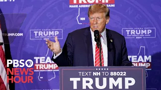 WATCH: Trump appears to confuse Haley and Pelosi while making false Jan. 6 claims in New Hampshire