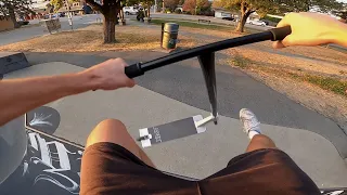 Street Scooter Vs. Park Scooter Tricks...