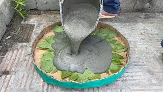 Amazing Creations from Cement and Papaya tree - Tips make simple coffee tables and flower pots