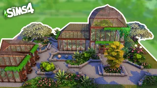 The Sims 4 | Botanical Garden with Greenhouses and Fountains | Speed Build | No CC