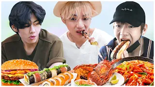 Taehyung Eating moments - BTS V Mukbang compilation