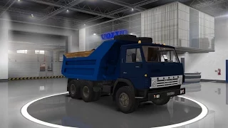 Euro Truck Simulator 2 обзор мода (KamAZ 53212 v4.0.1)