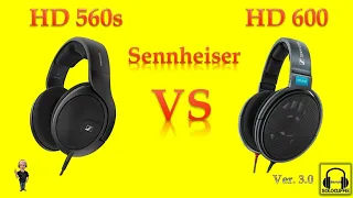 SENNHEISER HD 600 VS SENNHEISER HD560s - Sound Demo, Sound Test, Headphones Comparison