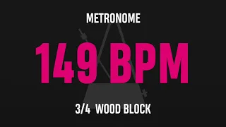 149 BPM 3/4 - Best Metronome (Sound : Wood block)