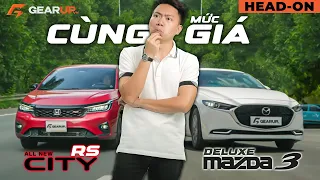 Khó, nhưng video này giúp bạn chọn: Mazda 3 Deluxe hay Honda City RS | GU Head-on