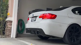 BMW E92 335i N55 Catless downpipe with stock exhaust sound ￼
