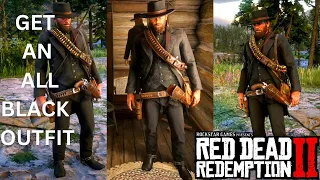 Red Dead Redemption 2 - All Black Outfit Build