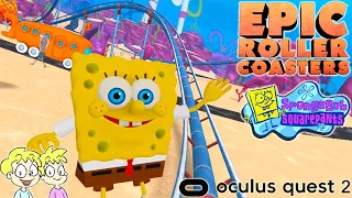 Epic Roller Coasters - SpongeBob SquarePants DLC - Oculus Quest 2 Gameplay #BennyBros🎮