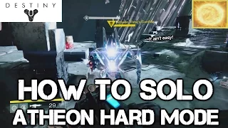 How to SOLO Atheon without a Super/Radiance! | Destiny PS4 Vault of Glass Hard | (1080p)[HD]