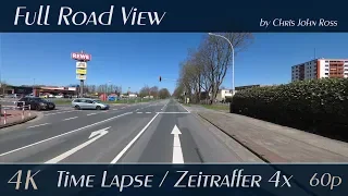 Landkreis Cuxhaven, Geestland: Langen, Sieverner Straße - 4x Time Lapse (Zeitraffer) - 4K