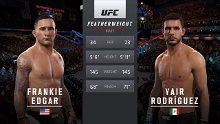 UFC 211: Frankie Edgar vs Yair Rodriguez (simulation)