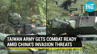 Watch: Taiwan troops conduct mock urban street battle drills amid a threat of Chinese invasion