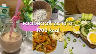 CAŁY DZIEŃ JEDZENIA ZA 10 ZŁ ❗️1700 kcal  / inflacyjne posiłki - pożywne i zdrowe  🍲